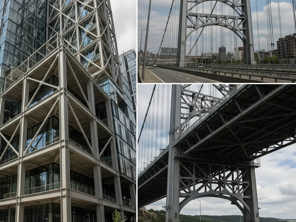 Elemen Struktur Baja pada Gedung dan Jembatan