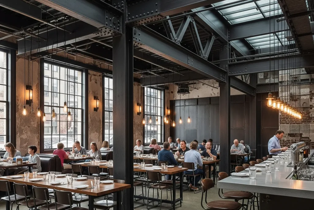 Restoran Dengan Konstruksi Baja