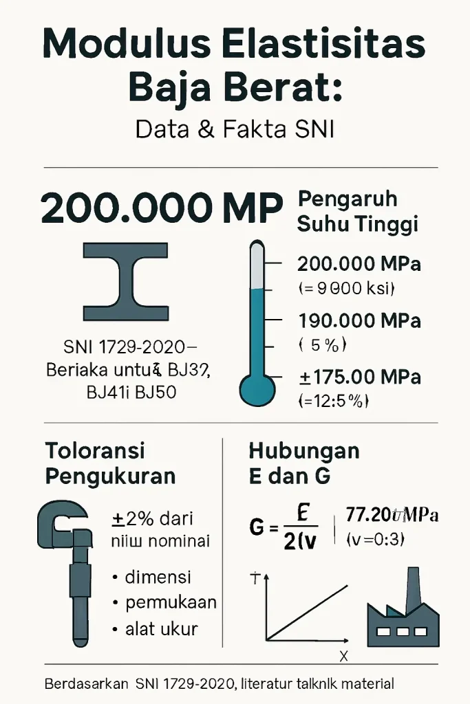 Modulus Elastisitas Baja Berat